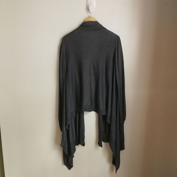 ARITZIA Dark Grey Thin Knit Warm Open Front Cashmere Cardigan Size extra-small - Picture 9 of 9